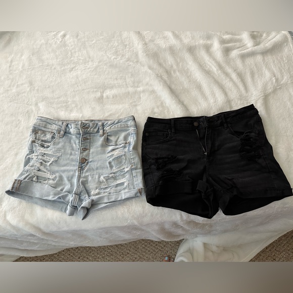 American Eagle Outfitters Pants - 2 AE Ripped Shorts, size 10, excellent condition